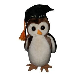 Ty Beanie Baby Owl Wise Class of 1998 Vintage Stuffed Plush Animal RARE